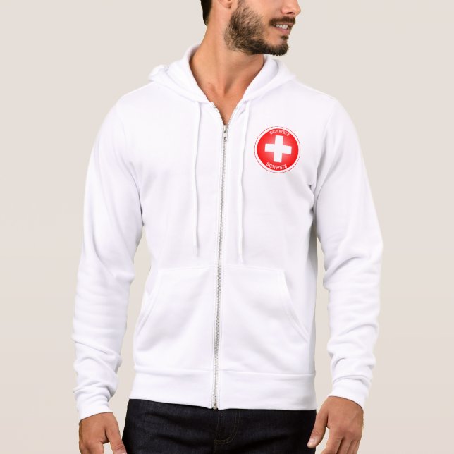 Swiss Cross Schweiz Hoodie (Vorderseite)