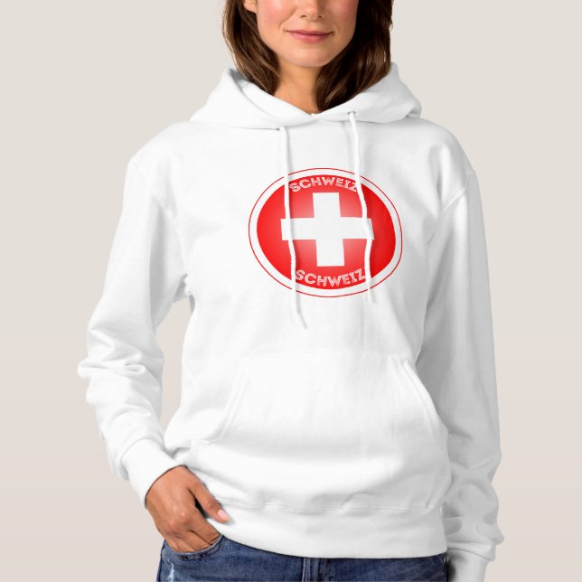 Swiss Cross Schweiz Hoodie (Vorderseite)