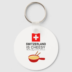 Swiss Fondue Funny Schlüsselanhänger