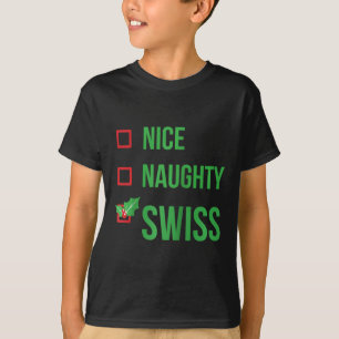 Swiss Funny Switzerland Pajama Weihnachtsgeschenk  T-Shirt