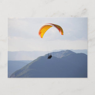 Swiss Paragliding Orange Flyer Fun Fab Epic Postkarte