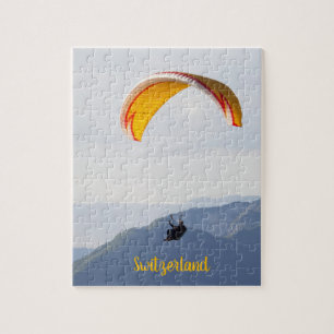 Swiss Paragliding Orange Jigsaw Puzzle
