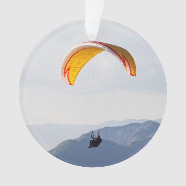Swiss Paragliding Orange Ornament (Vorderseite)