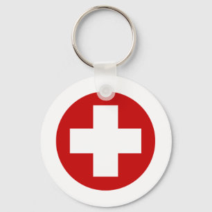 Swiss Red Cross Emergency Recovery Roundell Schlüsselanhänger