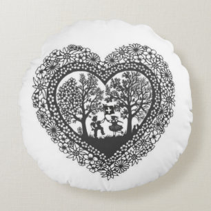 Swiss ScherenŌ Pillow Rundes Kissen