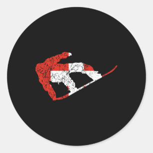 Swiss Snowboarder Schweiz Flag Cool Snowboardi Runder Aufkleber