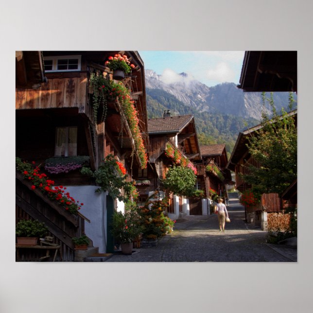Swiss Village Print, Value Poster Paper (Matte) (Vorne)