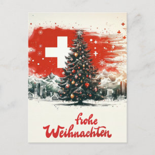 SWISS Weihnachten Postkarte