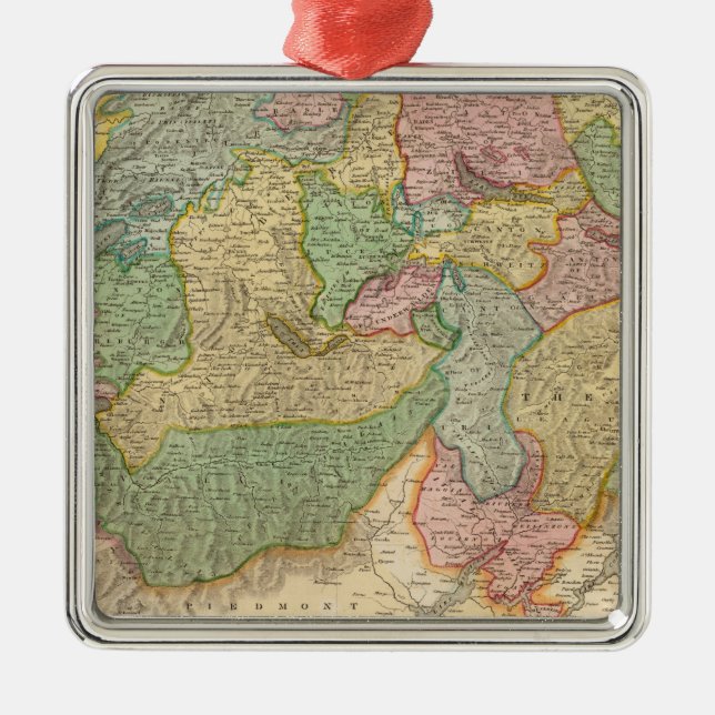 Swisserland, Mt Blanc Ornament Aus Metall (Vorne)