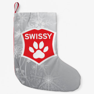 Swissy auf Schnee-WeihnachtsStrumpf Kleiner Weihnachtsstrumpf