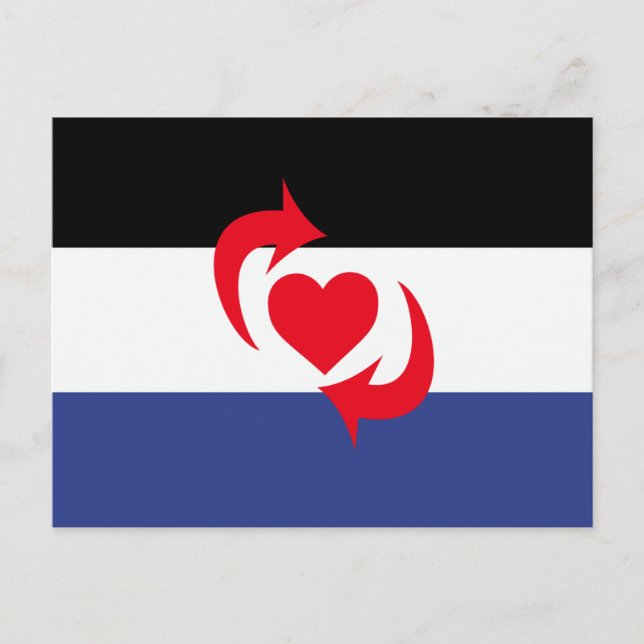 Switch-Pride-Markierung Postkarte (Vorderseite)