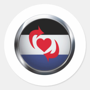 SWITCH PRIDE MEDALLION RUNDER AUFKLEBER