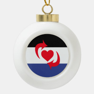 Switch Stolzflagge Keramik Kugel-Ornament
