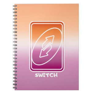Switch Style Lesbian Flag Notebook Notizblock