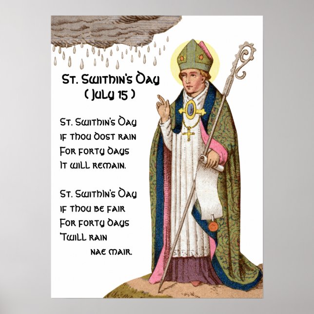 Swithun von Winchester Poster (Vorne)