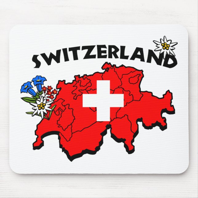 Switz Karte Mousepad (Vorne)