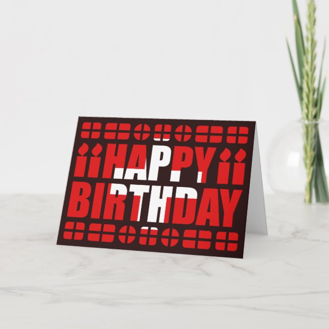 Switzerland Flag Birthday Card Karte (Vorderseite)