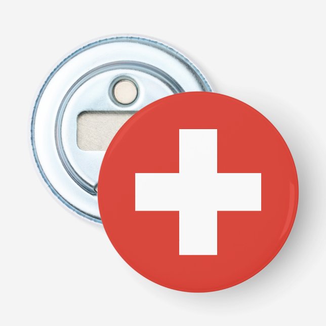 Switzerland Flag Flaschenöffner (Vorderseite)