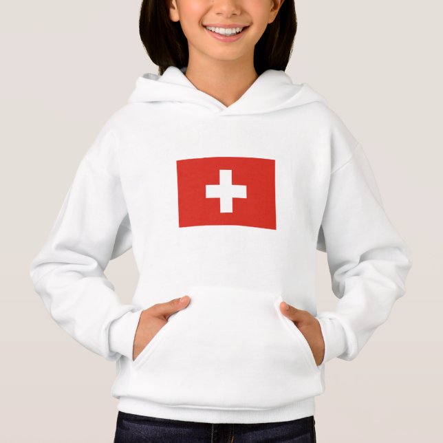 Switzerland Flag Hoodie (Vorderseite)