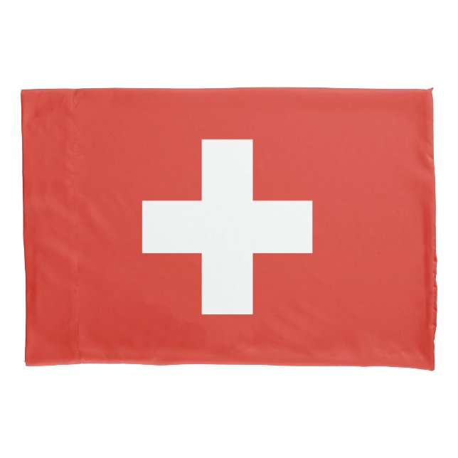 Switzerland Flag Kissenbezug (Vorderseite)