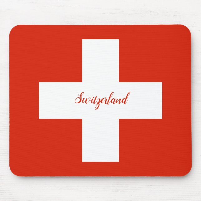 Switzerland Flag Mousepad (Vorne)