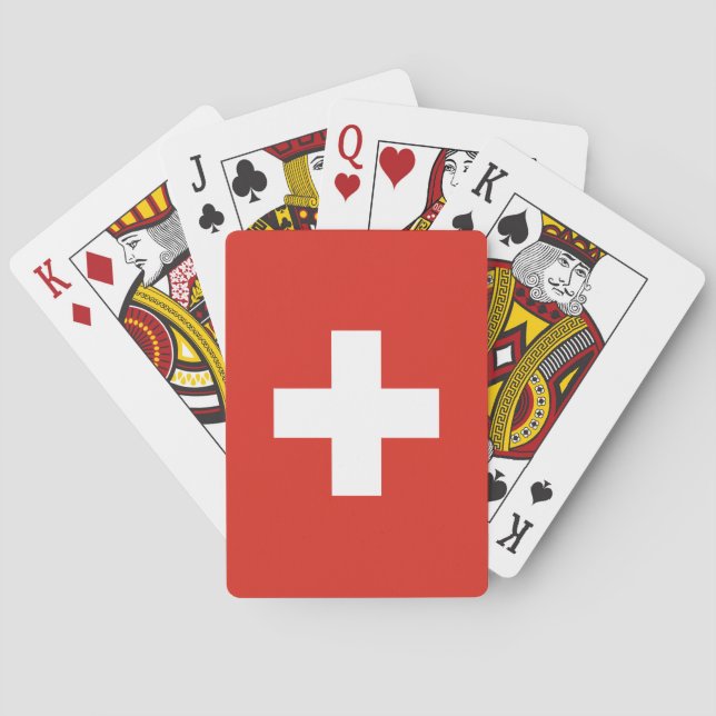 Switzerland Flag Spielkarten (Rückseite)