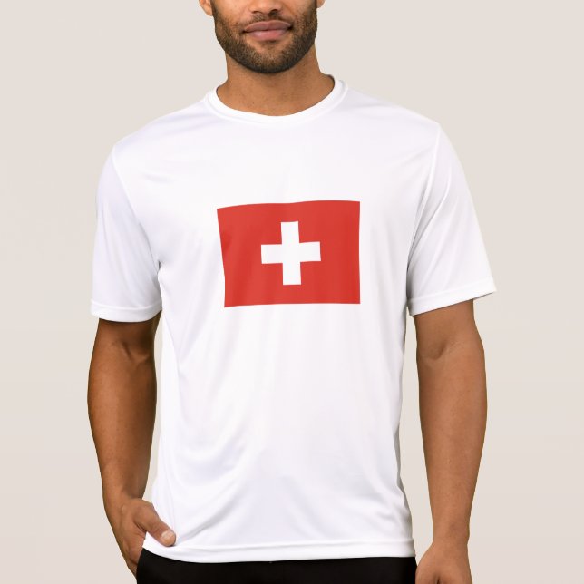 Switzerland Flag T-Shirt (Vorderseite)