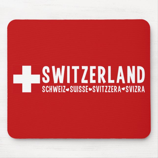 SWITZERLAND-Mousepad Mousepad (Vorne)