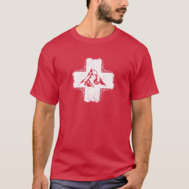 Switzerland T-Shirt - Swiss Flag T-Shirt (Vorderseite)