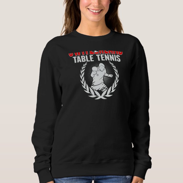 Switzerland Table Tennis   Swiss Ping Pong Support Sweatshirt (Vorderseite)