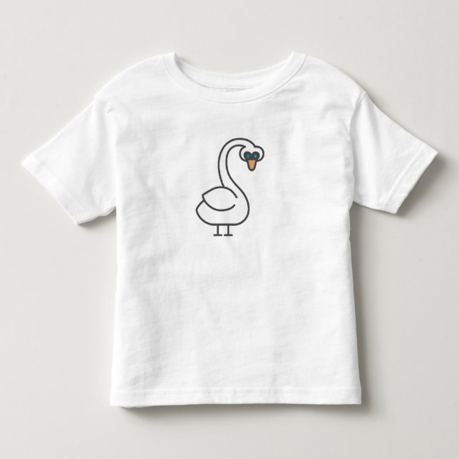Swivvel Schwan Kleinkind T-shirt (Vorderseite)
