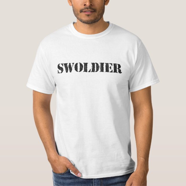 Swoldier Swole US Soldat T-Shirt (Vorderseite)