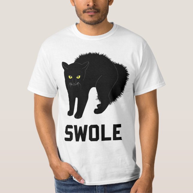 Swole Katze ist Kätzchen Swole T-Shirt (Vorderseite)