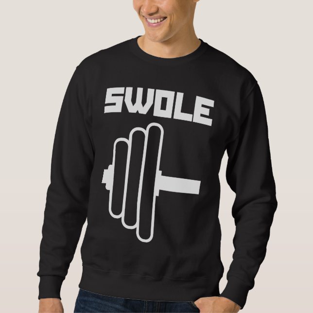 Swole Mates Cute Workout Couples Valentines Day Gy Sweatshirt (Vorderseite)