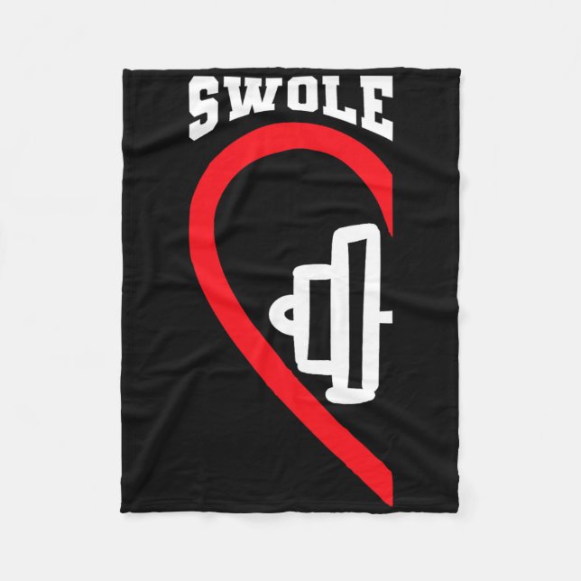Swole Mates Niedlich Workout Matching Paare Valent Fleecedecke (Vorderseite)
