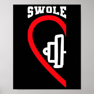 Swole Mates Niedlich Workout Matching Paare Valent Poster