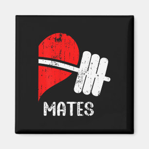 Swole Paare Matching Gym Funny T-Shirt Weightl Magnet