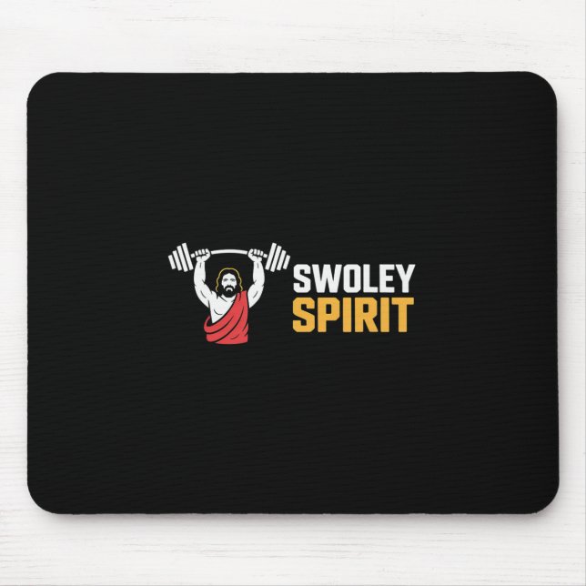 Swoley Spirit Bodybuilding Workout Faith — Mousepad (Vorne)