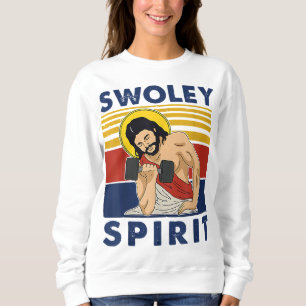 Swoley Spirit WEIGHT LIFTING Jesus Swoley Spirit Sweatshirt