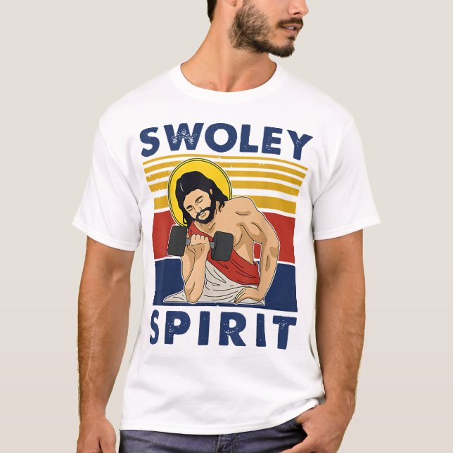 Swoley Spirit WEIGHT LIFTING Jesus Swoley Spirit T-Shirt (Vorderseite)