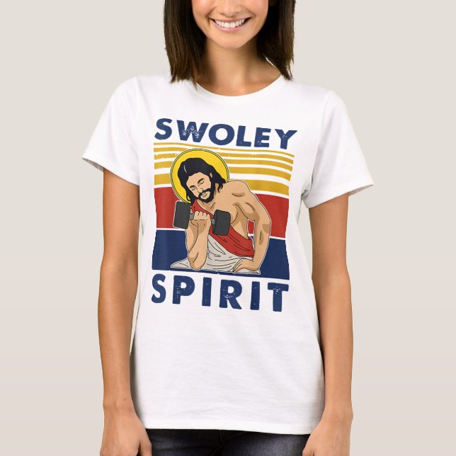 Swoley Spirit WEIGHT LIFTING Jesus Swoley Spirit T-Shirt (Vorderseite)