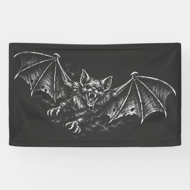Swooping Bat - von BurnsInHell Banner (Horizontal)