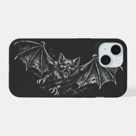 Swooping Bat - von BurnsInHell iPhone 15 Hülle