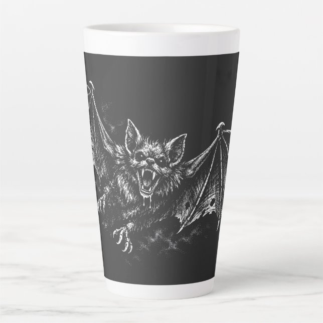 Swooping Bat - von BurnsInHell Milchtasse (Vorderseite)