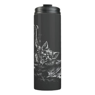 Swooping Bat - von BurnsInHell Thermosbecher