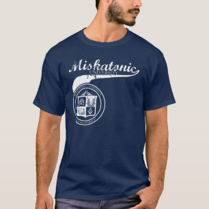 Swoosh Miskatonic HochschulShirt auf Dunkelheit T-Shirt