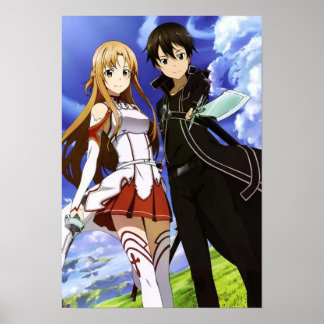 Sword Art Online Asuna e Kirito Poster