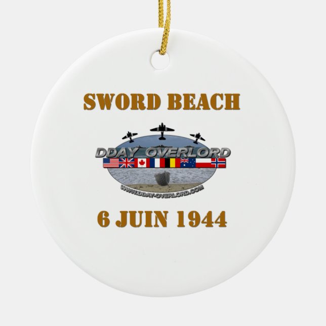 Sword Beach 1944 Keramik Ornament (Vorne)
