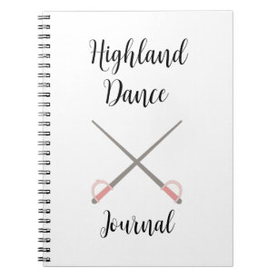 Sword Highland Dance Journal Notizblock