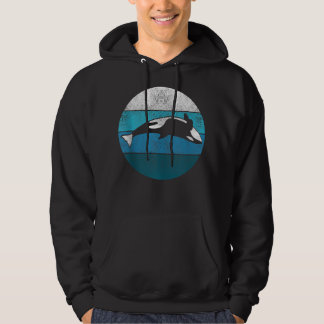 Sword Whale Killer Whale Retro Gift Sea Creatures Hoodie